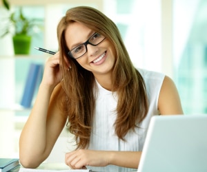 Mujer sonriente